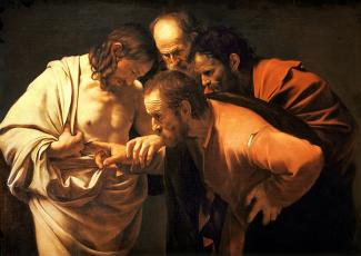 Caravaggio Thomas and Jesus