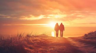 Walking alongside